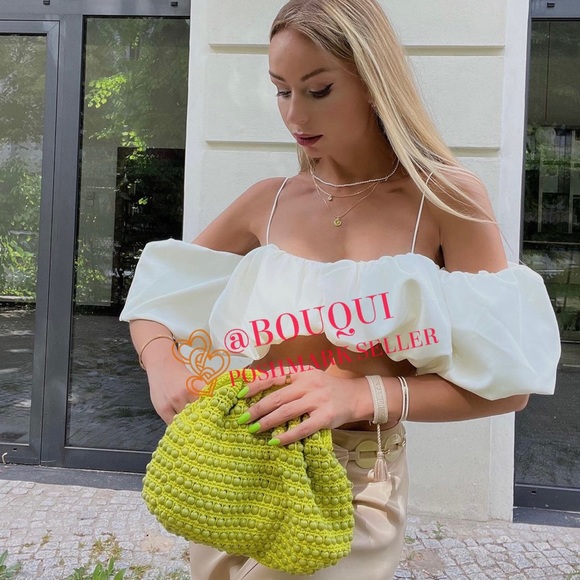 BLOGGERS FAV ZARA CROCHETED BEADED CLUTCH BAG